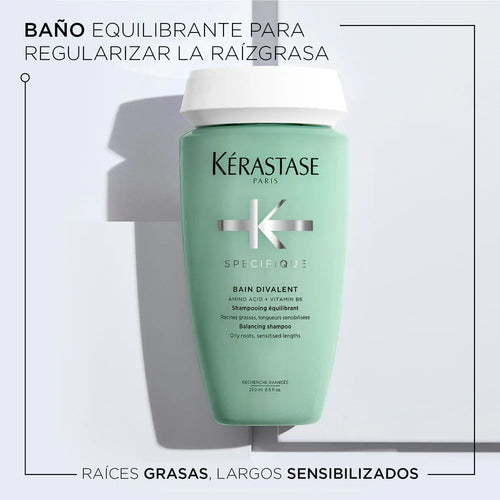 Shampoo Equilibrante Specifique Bain Divalent Raíz Grasa y Puntas Secas