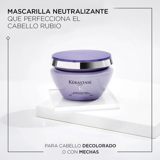 Mascarilla Matizante Blond Absolu Masque Ultra-Violet Cabello Rubio
