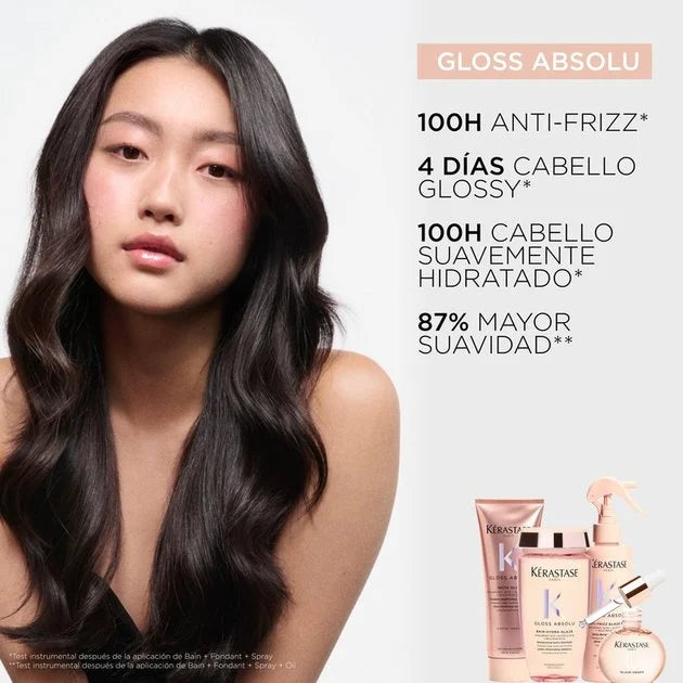 Shampoo Iluminador Gloss Absolu Bain Hydra-Glaze Cabello Opaco