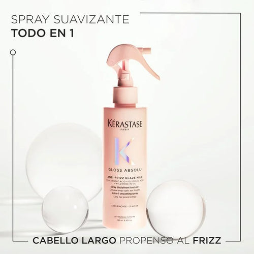 Spray Anti-Frizz Gloss Absolu Anti-Frizz Glaze Milk Cabello con Frizz